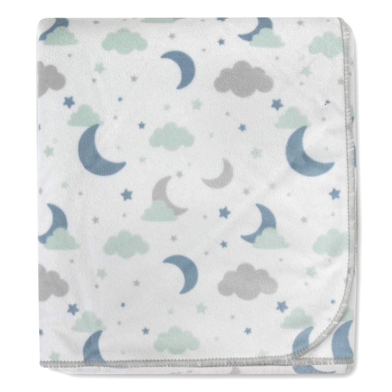 Baby Essentials Sherpa Fleece Baby Blankets for Boys and Girls â€“ Colorful, Reversible Baby Blankets for Newborns, Infants, Toddlers, and Nursery (Celestial) - Image 2